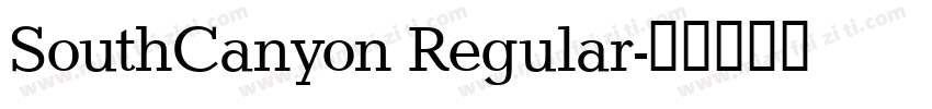 SouthCanyon Regular字体转换